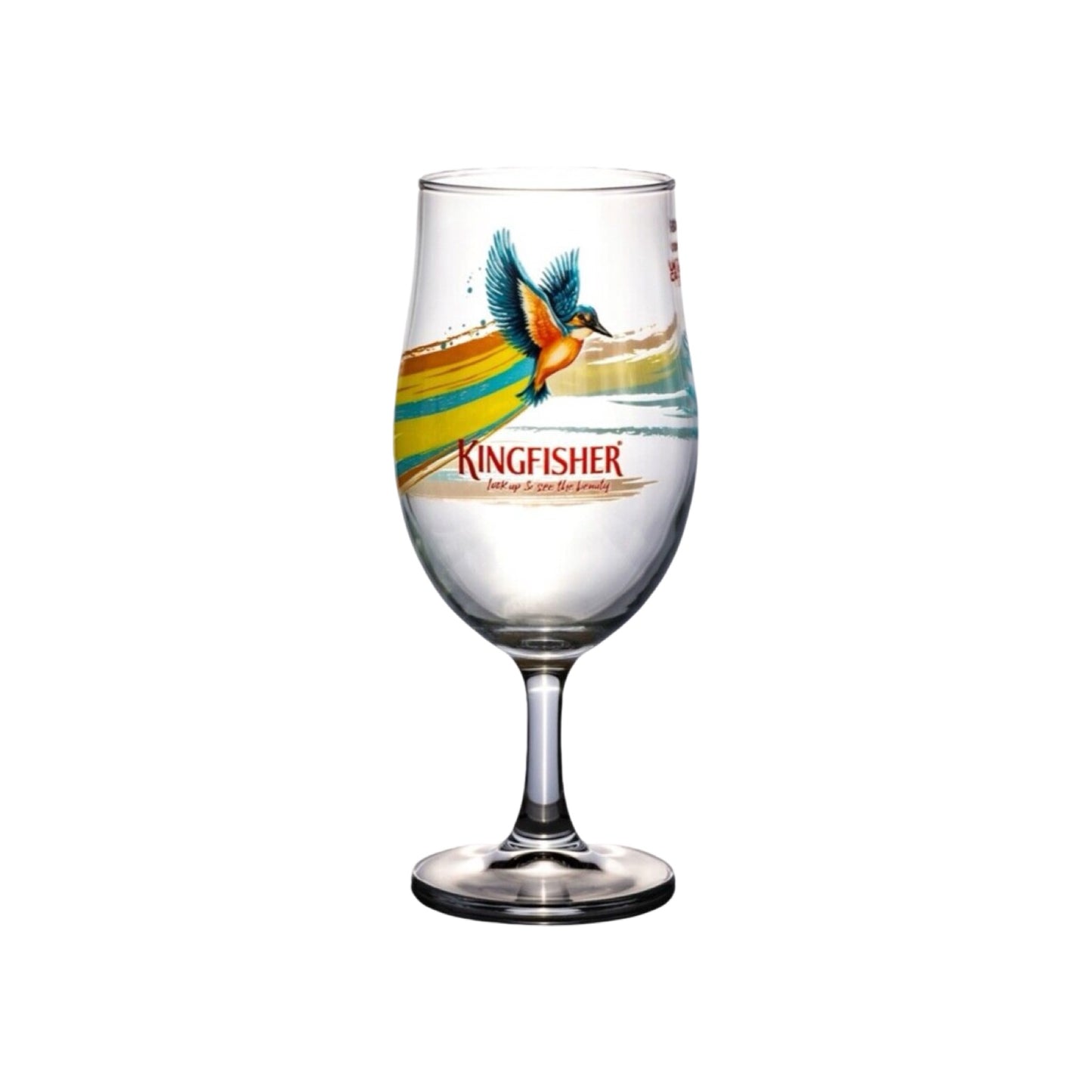 KINGFISHER CHALICE BEER GLASS x 24