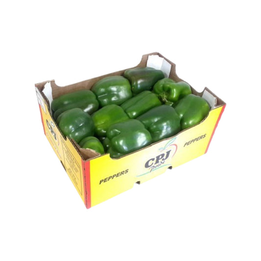 BOX OF GREEN PEPPERS